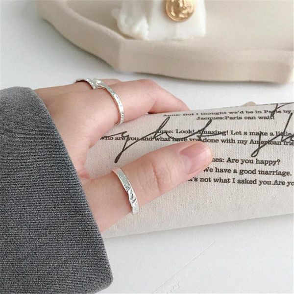 

wedding rings bohemian trendy silver color geometric irregular for women gifts girls open retro antique jewelry, Slivery;golden