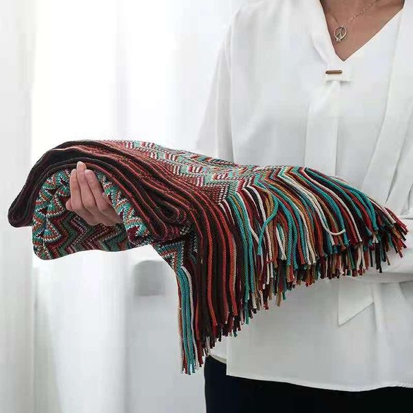 

blankets knitted bohemian shawl blanket air-conditioned nap sofa cover