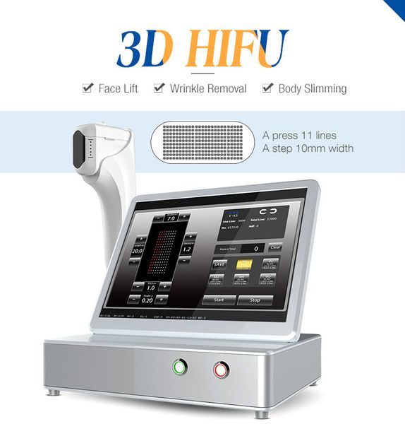 

new 4d hifu 12 lines high intensity focused ultrasound face lift wrinkle removal for face and bod slimming machine with 8 cartridges