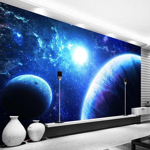 

wallpapers custom 3d po wallpaper beautiful starry sky universe earth large mural living room bedroom background wall papers home decor