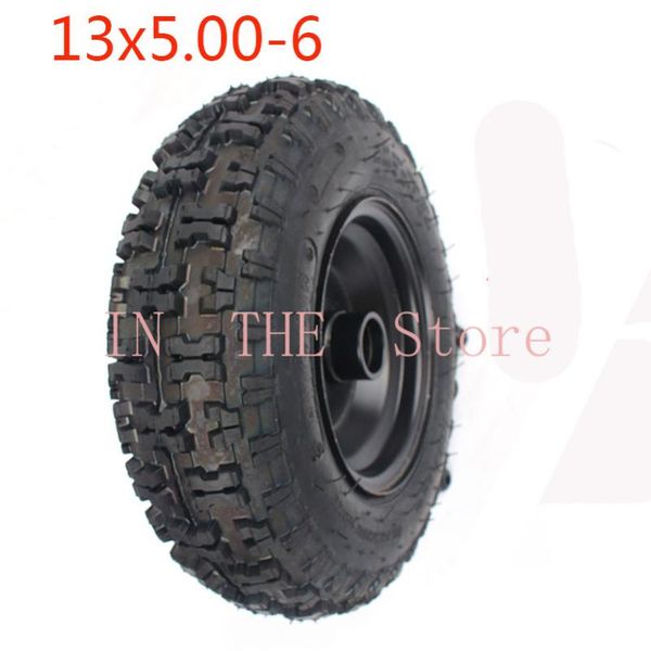 

motorcycle wheels & tires front 4.10/3.50-6 rear 13x5.00-6 tubeless with wheels, suitable for off-road atv quad vehicle lawn mower karting