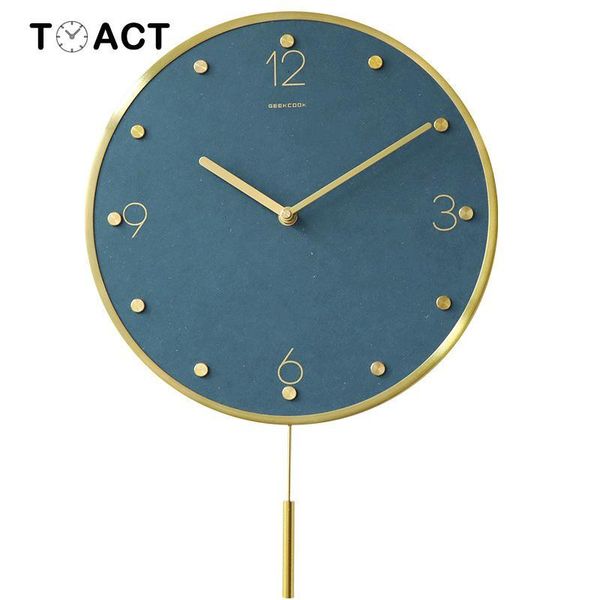 

wall clocks large swing clock hanging watch creative quartz modern design living room decor needle digital klok