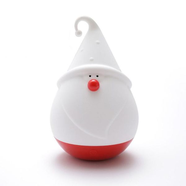 

night lights led colorful lamp usb soft silicone christmas santa claus light kids children's tree decor