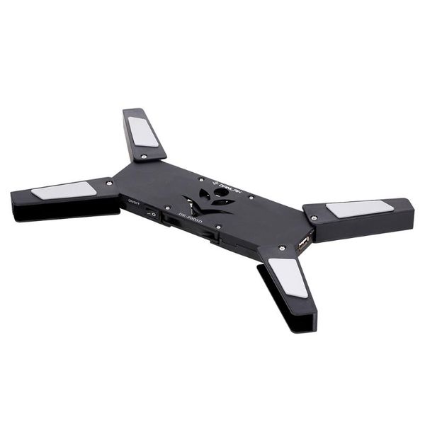 

lapcooling pads dr-2008d portable pad folding usb powered with single 60mm fan stand black