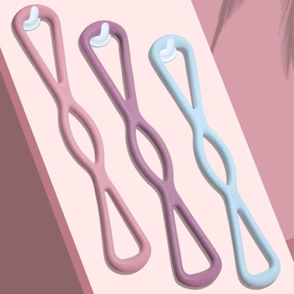 

wholesale 8 word chest expander resistance exercise elastic band tpr word fitness yoga gum resistance rubber bands