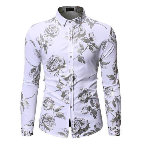 

men's casual shirts european size bronzing shirt, long-sleeved large men clothing, mens , for, White;black