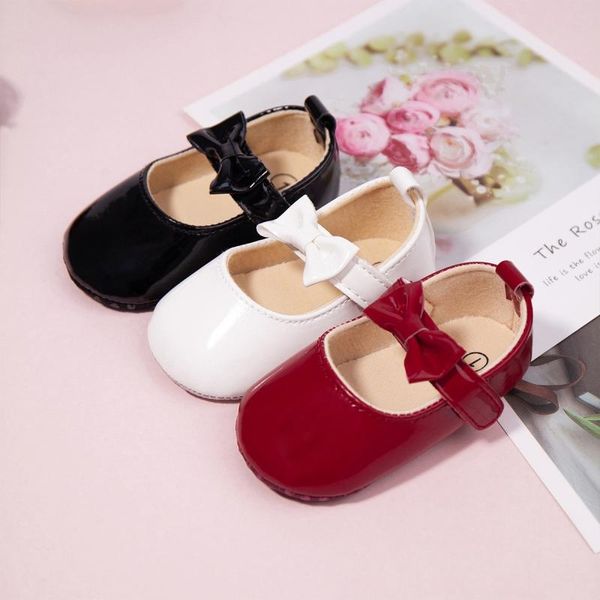 

first walkers born baby girls bow pu princess shoes toddler kids prewalker baptism gifts lovely autumn winter booties
