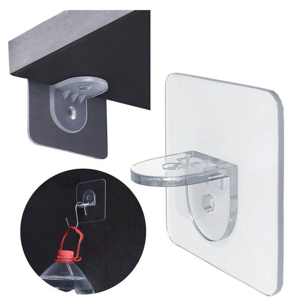 

hooks & rails partition paste no punching wardrobe layer support t-race