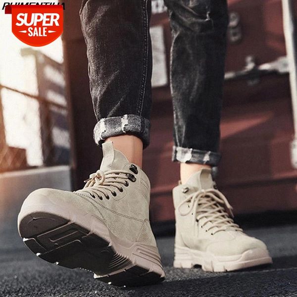 

puimentiua men ankle boots leather sneakers male shoes casual sneakers high shoes men sport vulcanize #zh2o