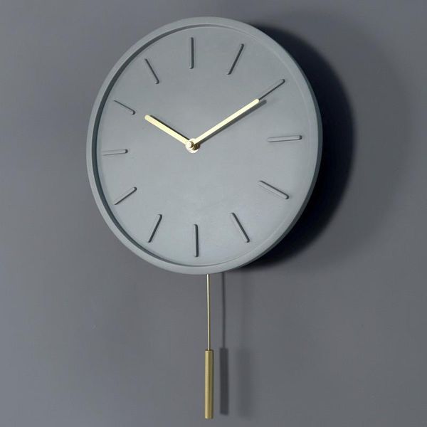 

wall clocks 10-inch simple modern quartz clock creative industrial wind mute