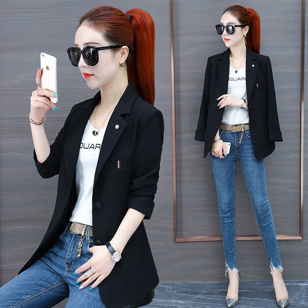 

luxury women's short coatsmall coat women's short 2021 korean fashion casual small man suit spring and autumn, Black;brown