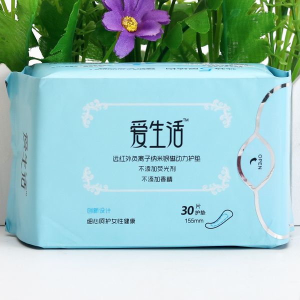 

green leaf love life anion sanitary pad cotton soft breathable aunt towel