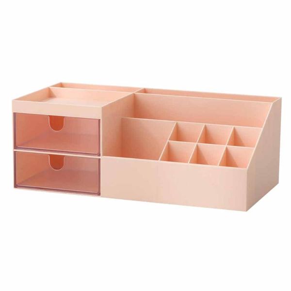 

storage boxes & bins abs plastic cosmetic box drawer dressing table skin care rack housing container mobile phone sundries