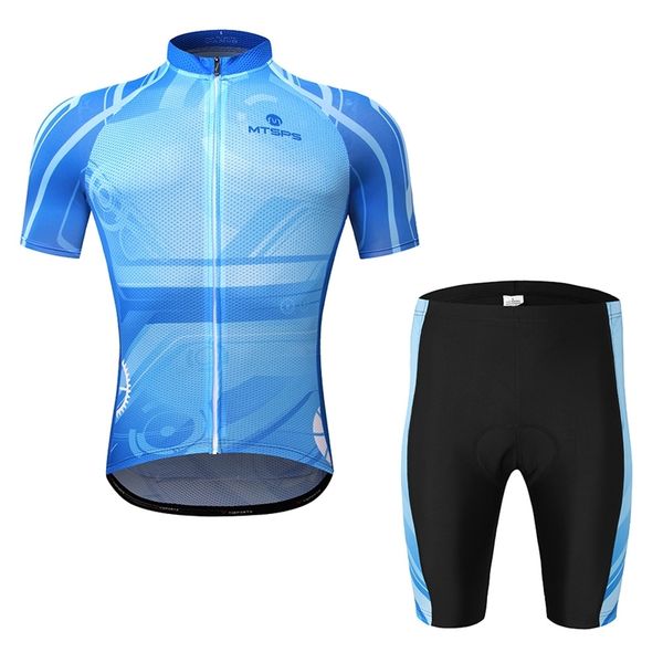 

new suit short sleeve suit shorts breathable cushion moisture absorption sweat fast dry summer cycling equipment, Gray