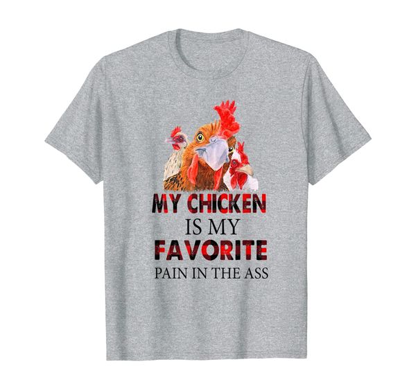 

farmer my chicken is my favorite pain in the as t-shirt, White;black