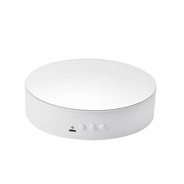 

5.9inch for pgraphy multifunctional plastic 360 degree motorized rotating display stand electric turntable jewelry holder
