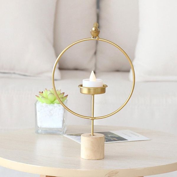 

candle holders bird holder iron circle candlestick ornament geometric tea light crafts decoration gift for home wedding party