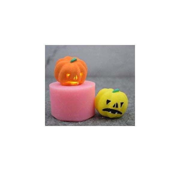

3d sile mold fondant halloween candle mold mini pumpkin shape for cake decorations aroma stone mou qylnwh