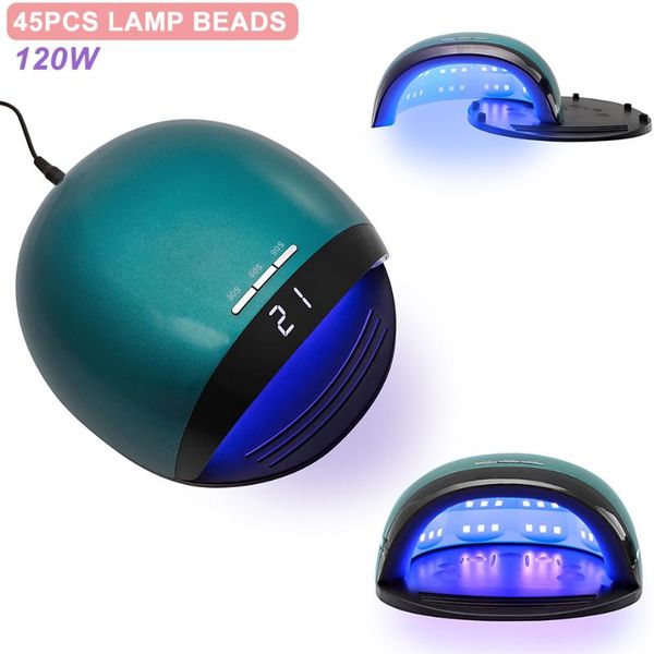 

nail dryers 120w uv/led 45pcs beads genuine arrival lamp with for home manicure quick cured mulitiple abs plastic use