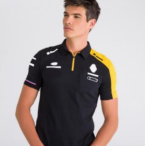 

f1 motorcycle formula one team polyester quickdrying short sleeve polo shirt lapel tshirt team racing suit s same customization