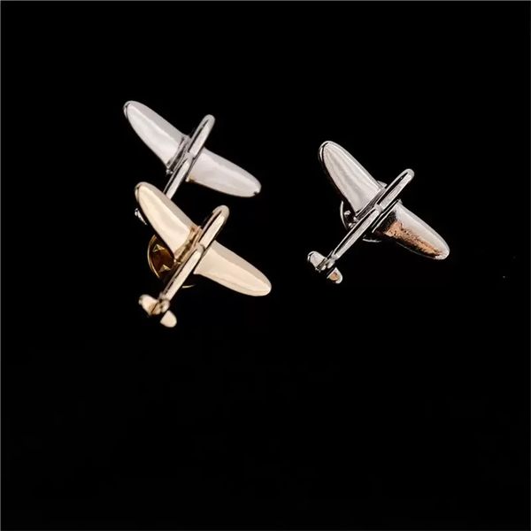 

genuine airplane pins brooches for men and women suit dress brooch corsages for wedding party birthday gifts 1120 t2, Gray