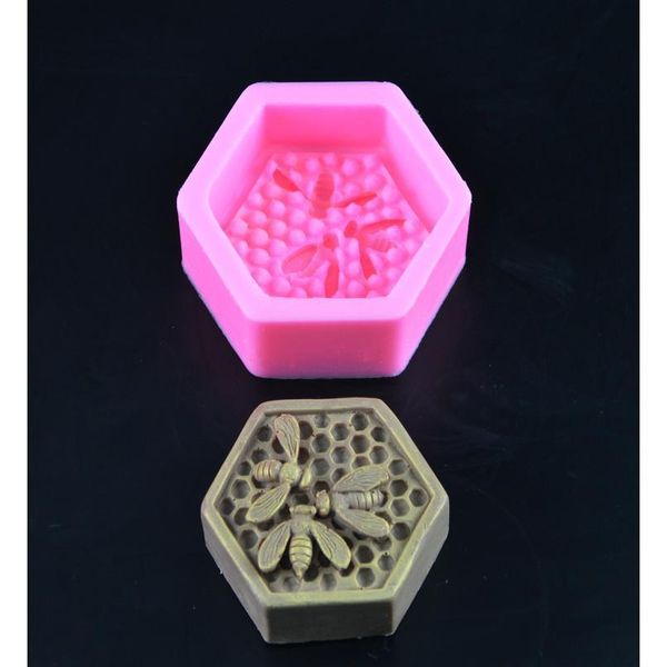 

bee honeycomb sile soap molds fondant chocolate cake mold resin clay candle moulds diy kitchen baking cake to qylpht
