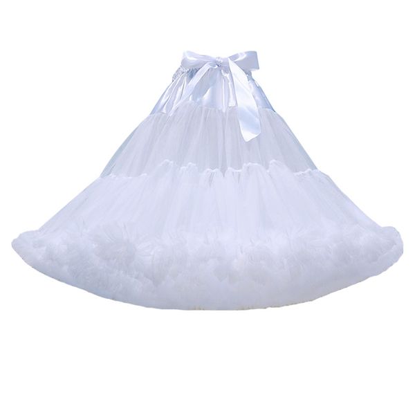 

new short tulle petticoat dress girls skirt cupcake wedding accessories, White