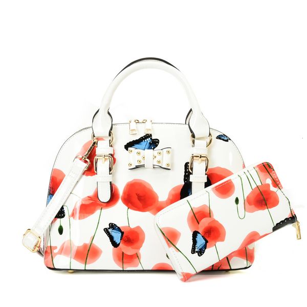 

evening bag flower oil wax lady tote trend zero wallet one shoulder handbag shell