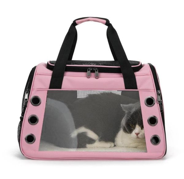 

cat carriers,crates & houses pet carrier bag soft sided warm bottom mat large space fat 8kg dog travel in vehicles airline approved