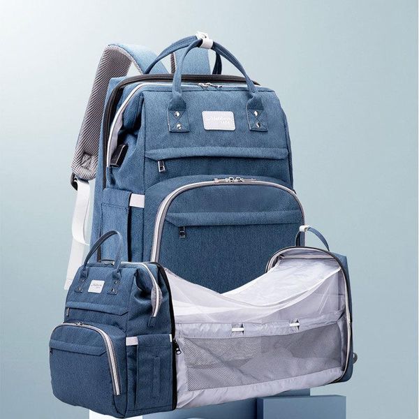 

diaper bags portable folding crib outdoor travel nursing backpack for baby care double shoulder maternal child bag large capacity mommy