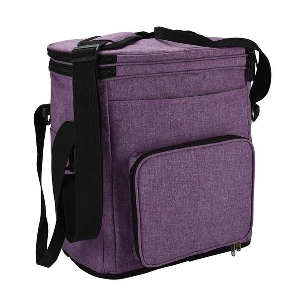 

storage bags knitting bag, yarn tote bag with compartments for yarn, needles, unfinished projects and other accesso