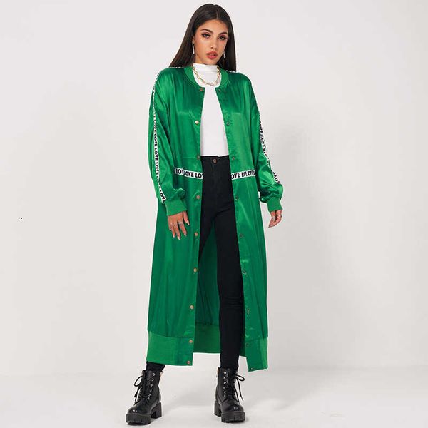 

women's t-shirt spring and autumn fashion sports style ins super fire loose letter ribbon metal buckle long baseball uniform 8vf8, White