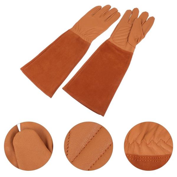

disposable gloves 1 pair simulated leather velvets garden puncture proof work