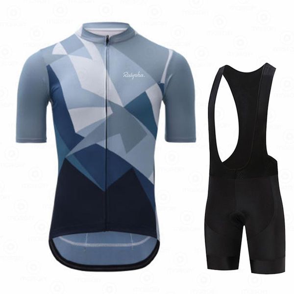 

racing sets ralvpha men cycling jersey summer shortsleeve mtb road bike stripe breathable mountain bicycle, Black;blue