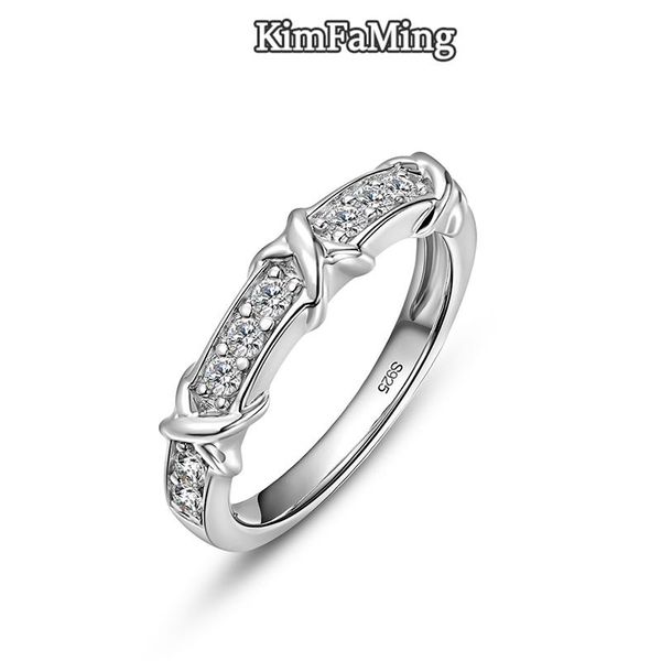 

cluster rings trendy men's silver jewelry with grade zircon r087, Golden;silver