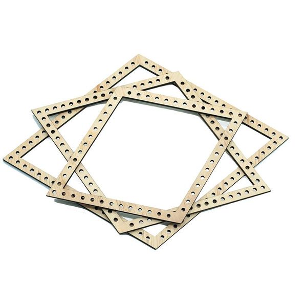 

tapestries 3pcs knitting machine, wood rhombus weaving machine mini loom diy tapestry frame blanket scarf