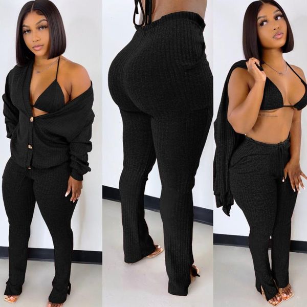 

women's two piece pants sweatsuits for women 3 set outfits winter clothes three pieces sets long sleeve tracksuits, White