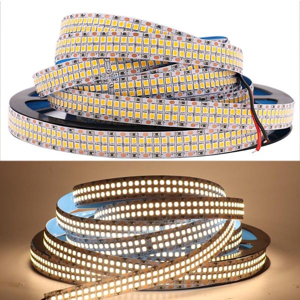

strips 2835 led strip dc 12v 24v tape light 5m 60/120/240/480 leds/m flexible stripe waterproof ribbon outdoor rope
