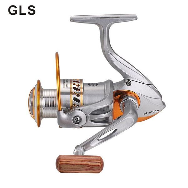 

gls brand gold silver bf series 12bb full metal wire cup metal rocker spinning wheel fishing tackle fishing reel