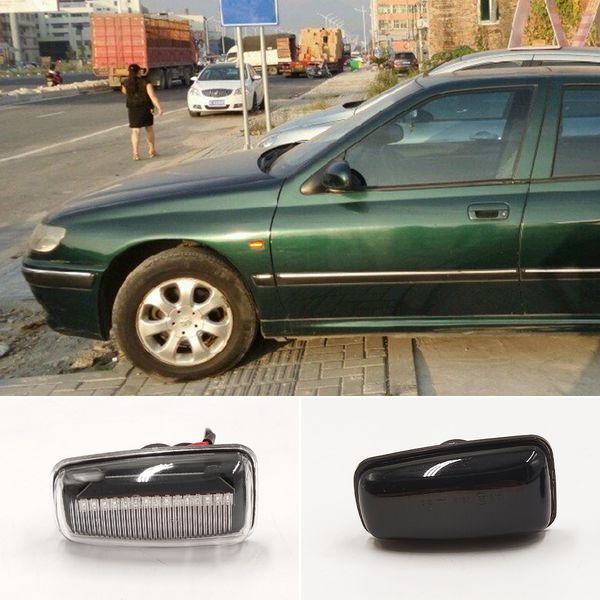 

2pcs dynamic led turn signal side marker light for peugeot 306 106 406 806 expert partner for citroen berlingo jumpy saxo xantia xm