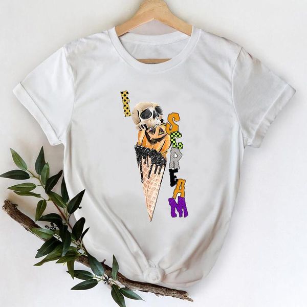 

women's t-shirt women funny trend fashion 2021 halloween thanksgiving autumn fall graphic t stylish tee print clothes tshirt, White