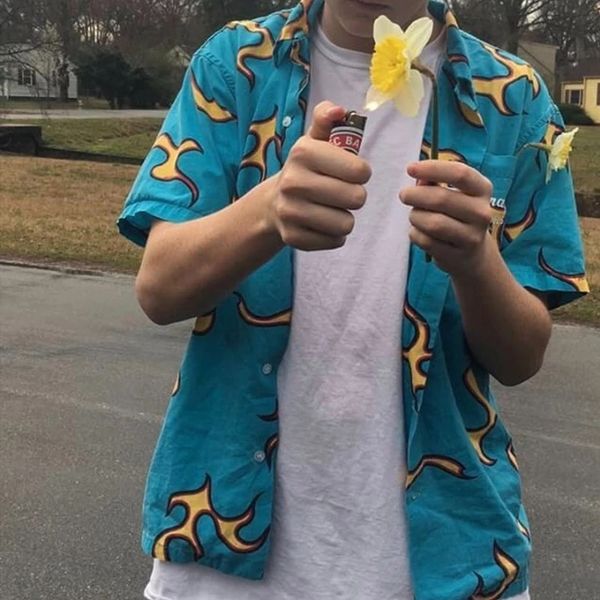 

golf wang flame shirt button up g0zv, Black