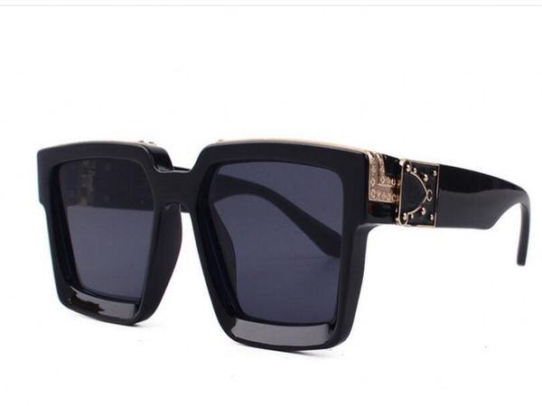 

street model square sunglasses female explosive sun glasses male, White;black