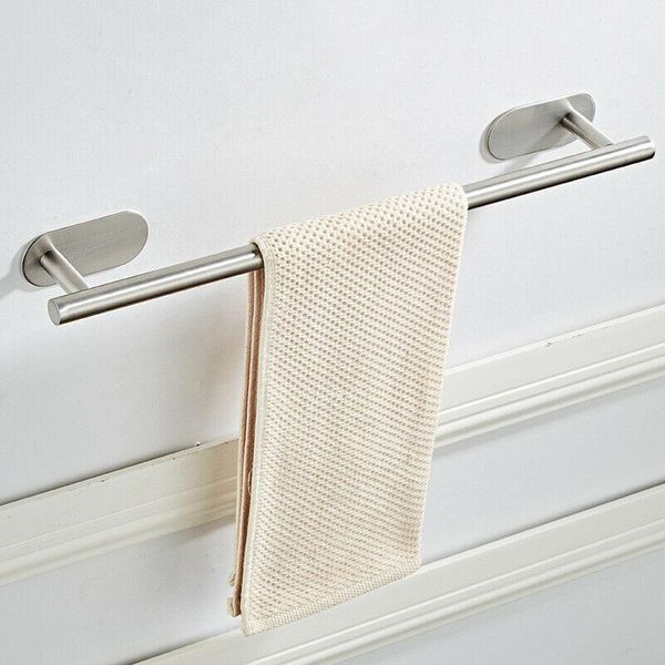 

towel racks 3m self adhesive bathroom bar brushed sus 304 stainless steel bath nickel