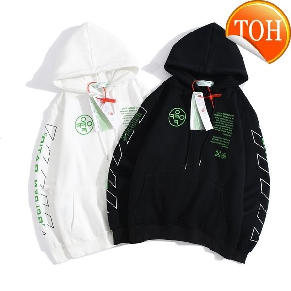 

new autumn and winter off fluorescent green line arrstyle letter men's women's love sweater style plush coat, Black