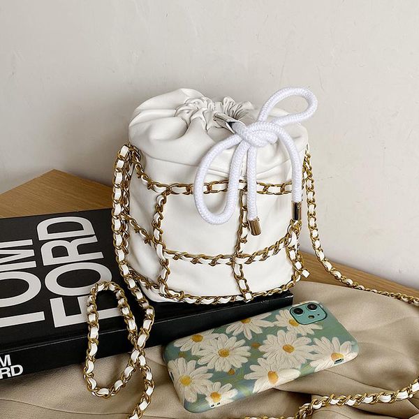 

evening bags pu leather bucket crossbody bag for women 2021 fashion summer lady purse and handbag trends luxury female shoulder