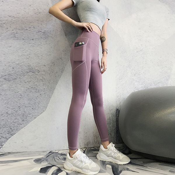 

female thin push up high pocket workout leggins 2021 joker fashion leggings mujer 3 lsoo, Black