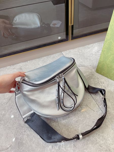 

litchi soft leather bag fashion design silver brand satchel fashion hat bag versatile vitality shoulder bag