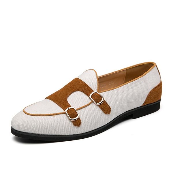 

dress shoes men's classic oxford double buckle monk strap wedding formal men comfort mc30, Black