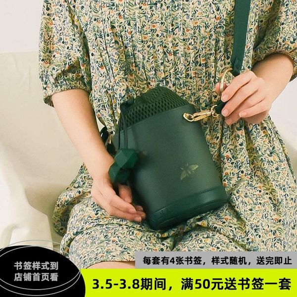 

cross body null soft leather drawstring bucket bag girl mini summer cute little fresh messenger